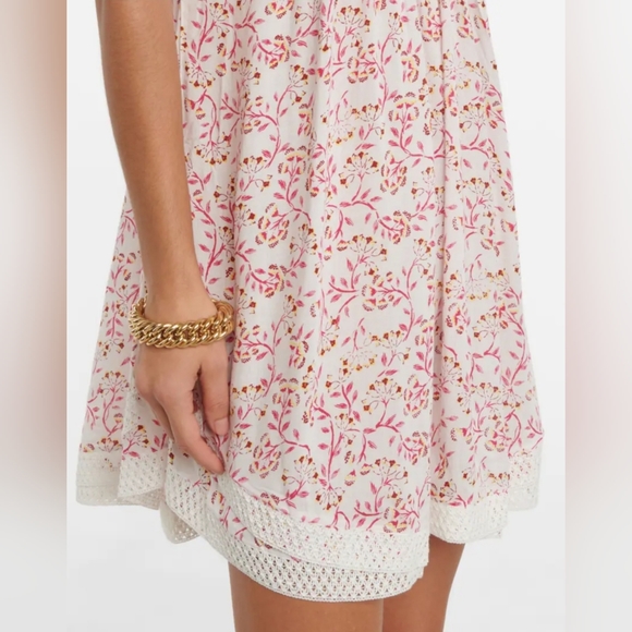 Poupette St Barth Sasha Mini Dress in Pink Cerise - Picture 5 of 14